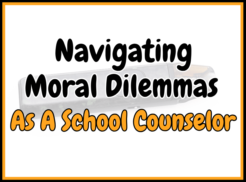 Navigating Moral Dilsemmas as a school counselor. A blog for red ribbon week and drug prevention.